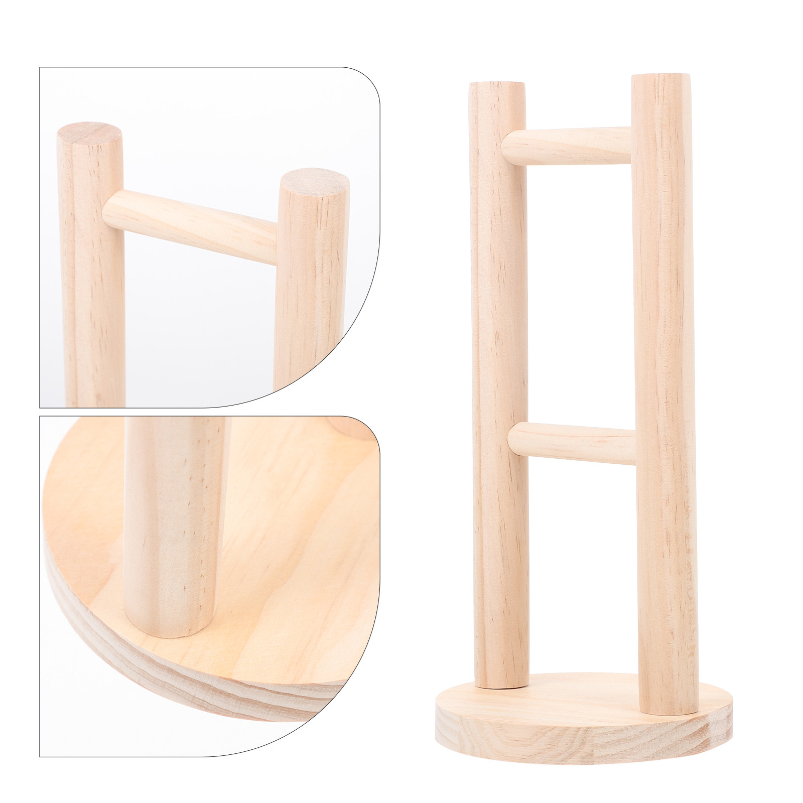 Desk Setup Headphone Stand - Stojak na słuchawki z prawdziwego drewna,