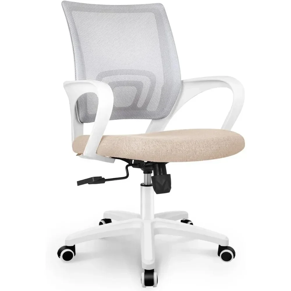 Desk Setup Beige - Krzesło biurowe NEO CHAIR, ergonomiczne krzesło