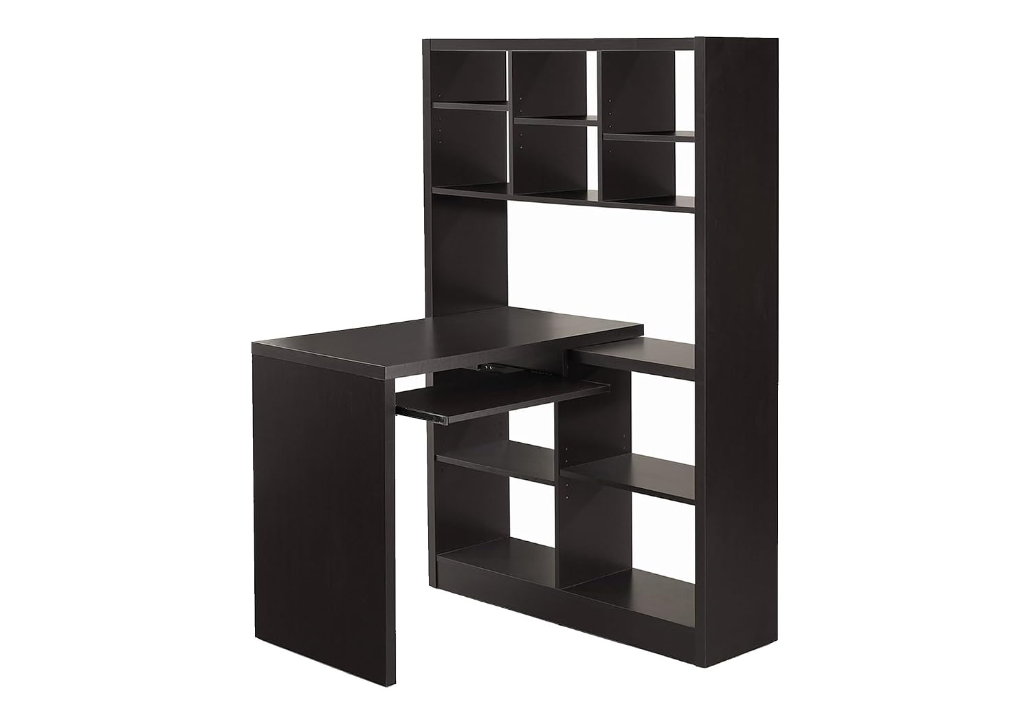 Desk Setup Corner - Biurko narożne z regulowanymi półkami i