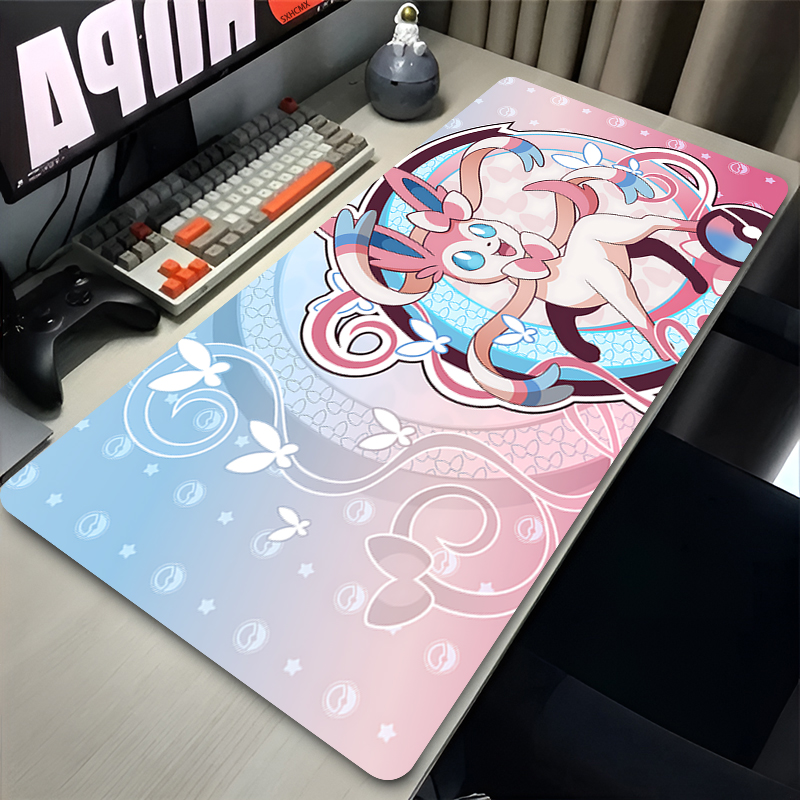 Desk Setup Cute - Duża Różowa Urocza Podkładka Pod Mysz