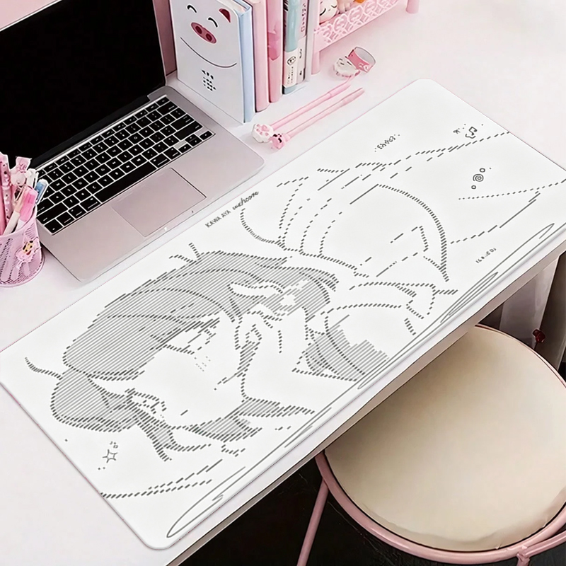 Desk Setup Cute - 1 szt. Skórzana podkładka pod mysz