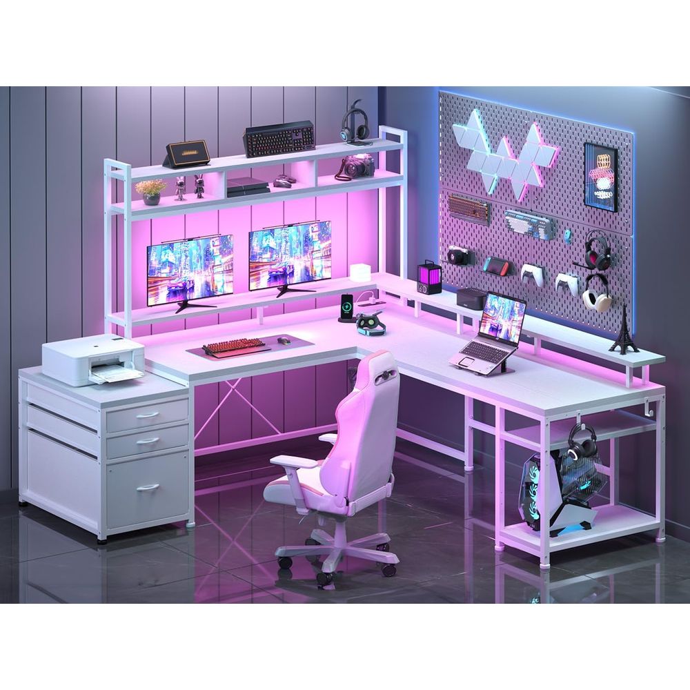 Biurko w kształcie litery L o  – Desk Setup L Shaped recenzja i cena