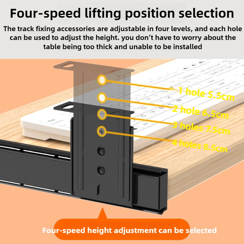 Drewniana półka na klawiaturę  – Desk Setup Living Room recenzja i cena
