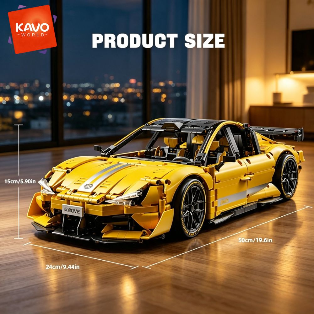KAVOWORLD 2143 elementów Żółty – Desk Setup Diy recenzja i cena
