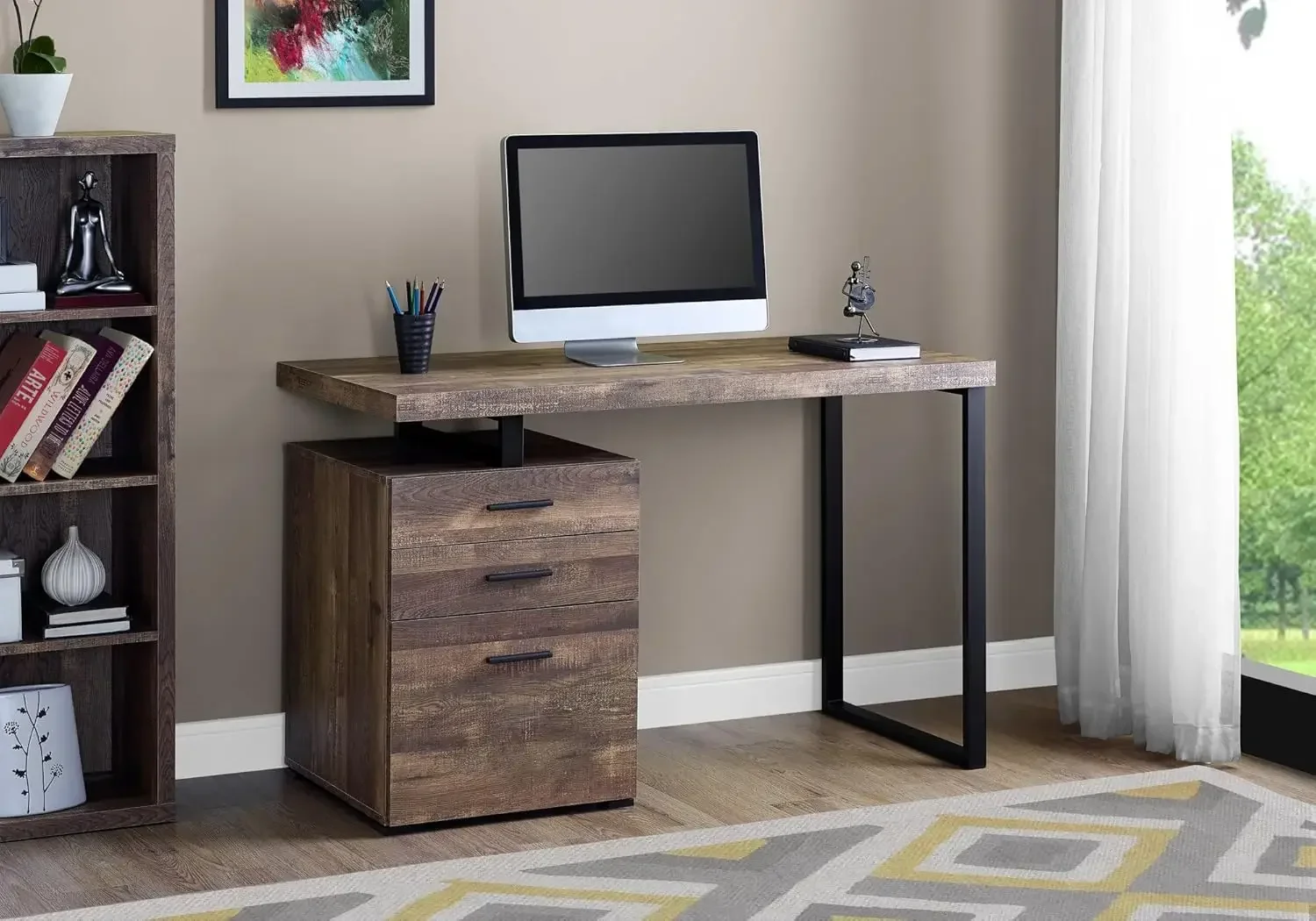 Biurko komputerowe z szafką na – Desk Setup L Shaped recenzja i cena