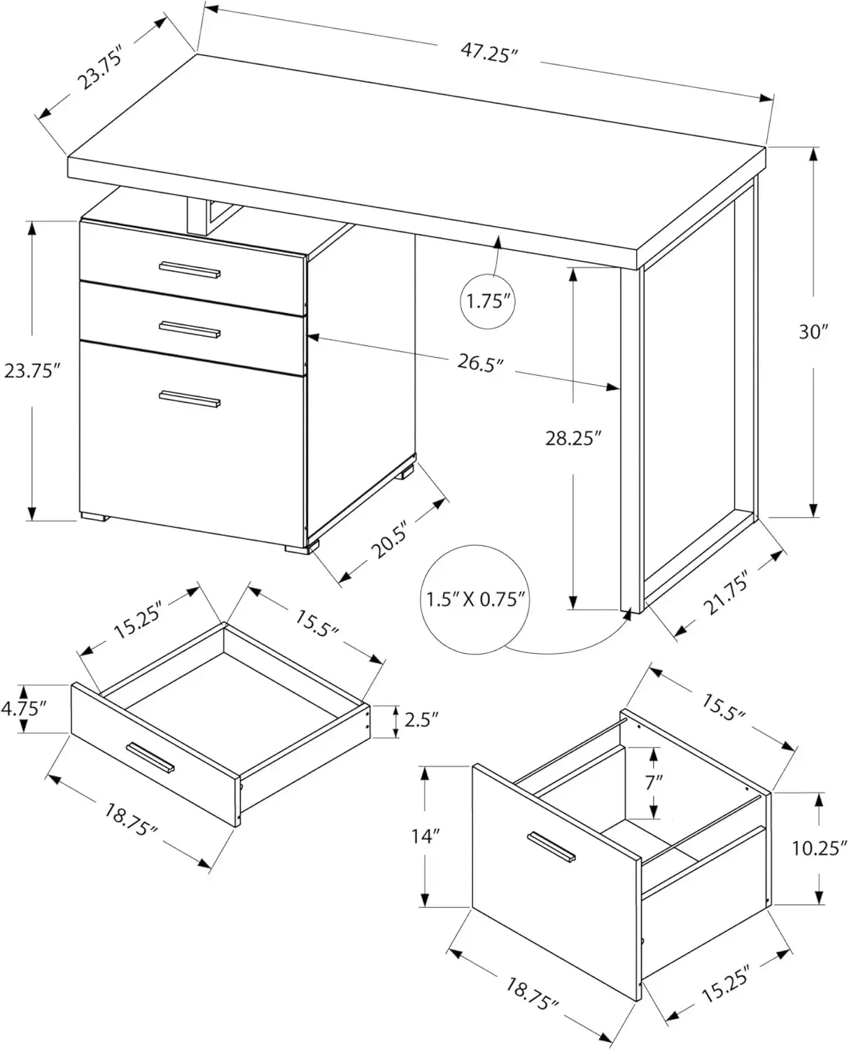 Biurko komputerowe z szafką na – Desk Setup L Shaped recenzja i cena