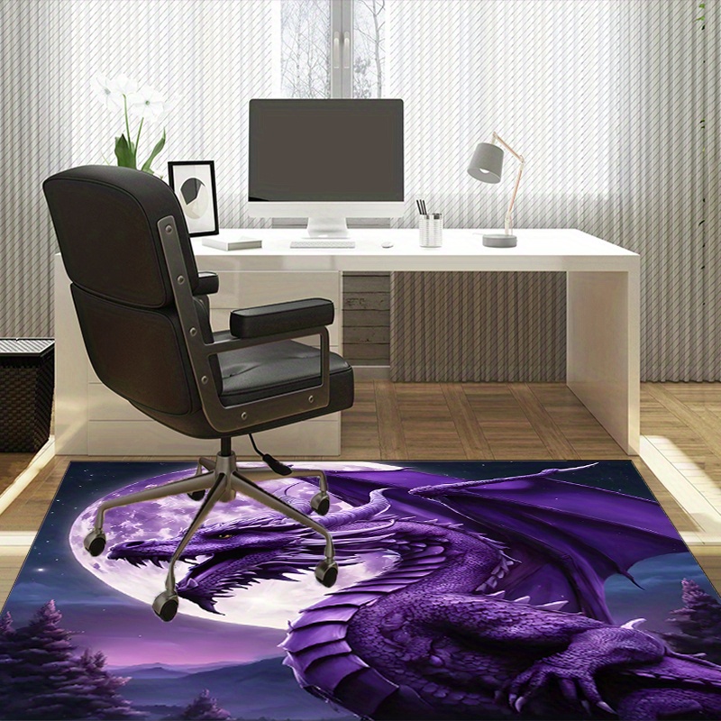 Majestatyczny fioletowy dywan  – Desk Setup Living Room recenzja i cena