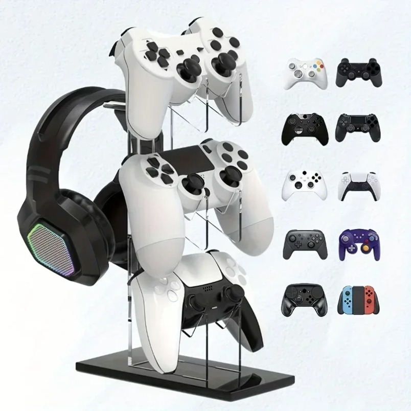 Stojak na gry 3-poziomowy, uch – Desk Setup Headphone Stand recenzja i cena