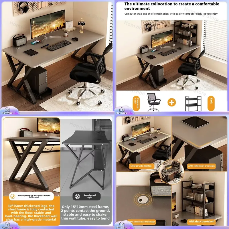 Nowoczesne drewniane biurko ko – Desk Setup L Shaped recenzja i cena