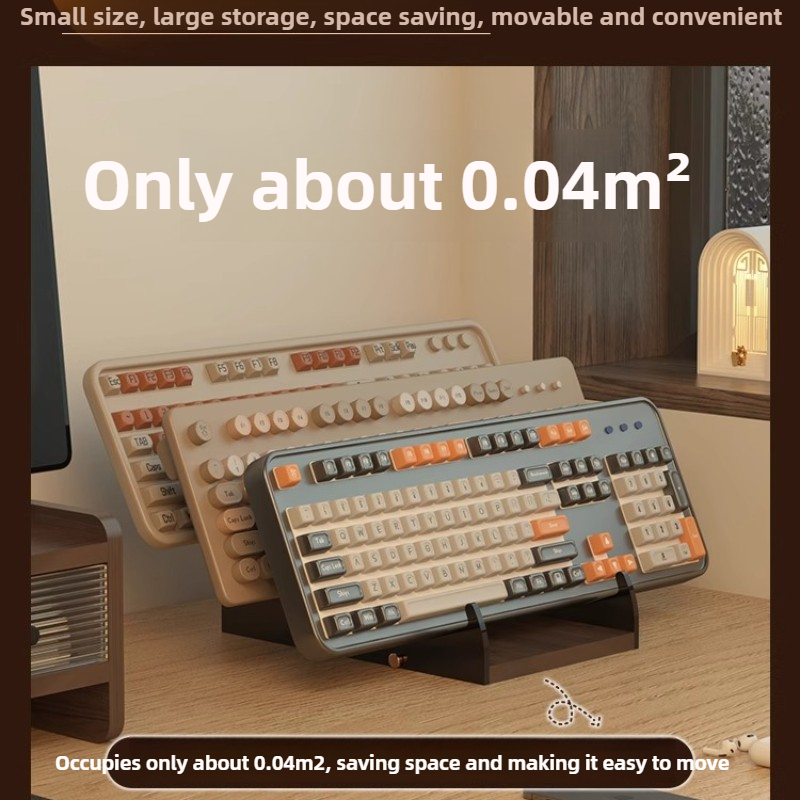 Akrylowy stojak na klawiaturę  – Desk Setup Living Room recenzja i cena