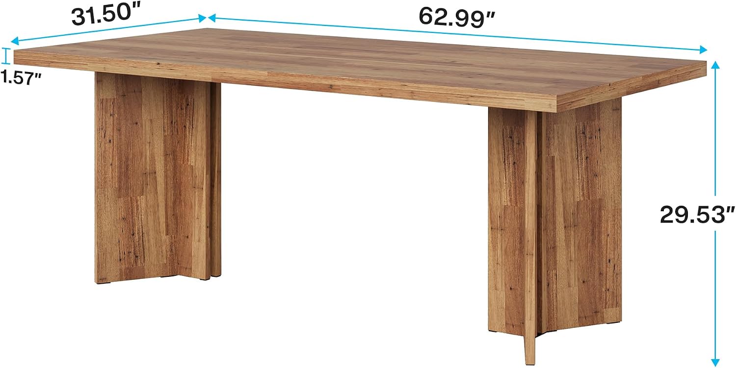 Duży prostokątny drewniany stó – Desk Setup For Studying recenzja i cena