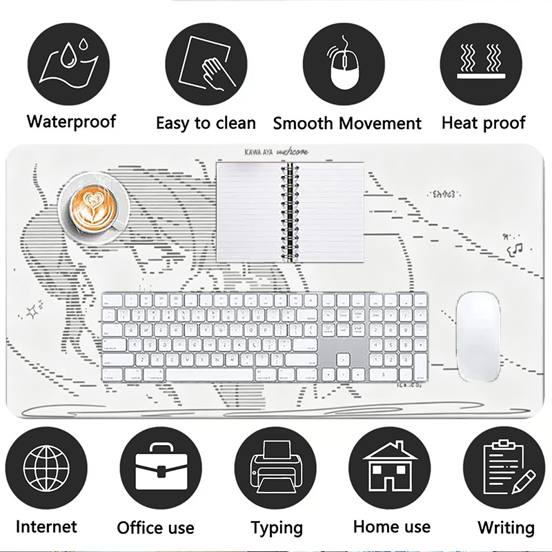1 szt. Skórzana podkładka pod  – Desk Setup Cute recenzja i cena